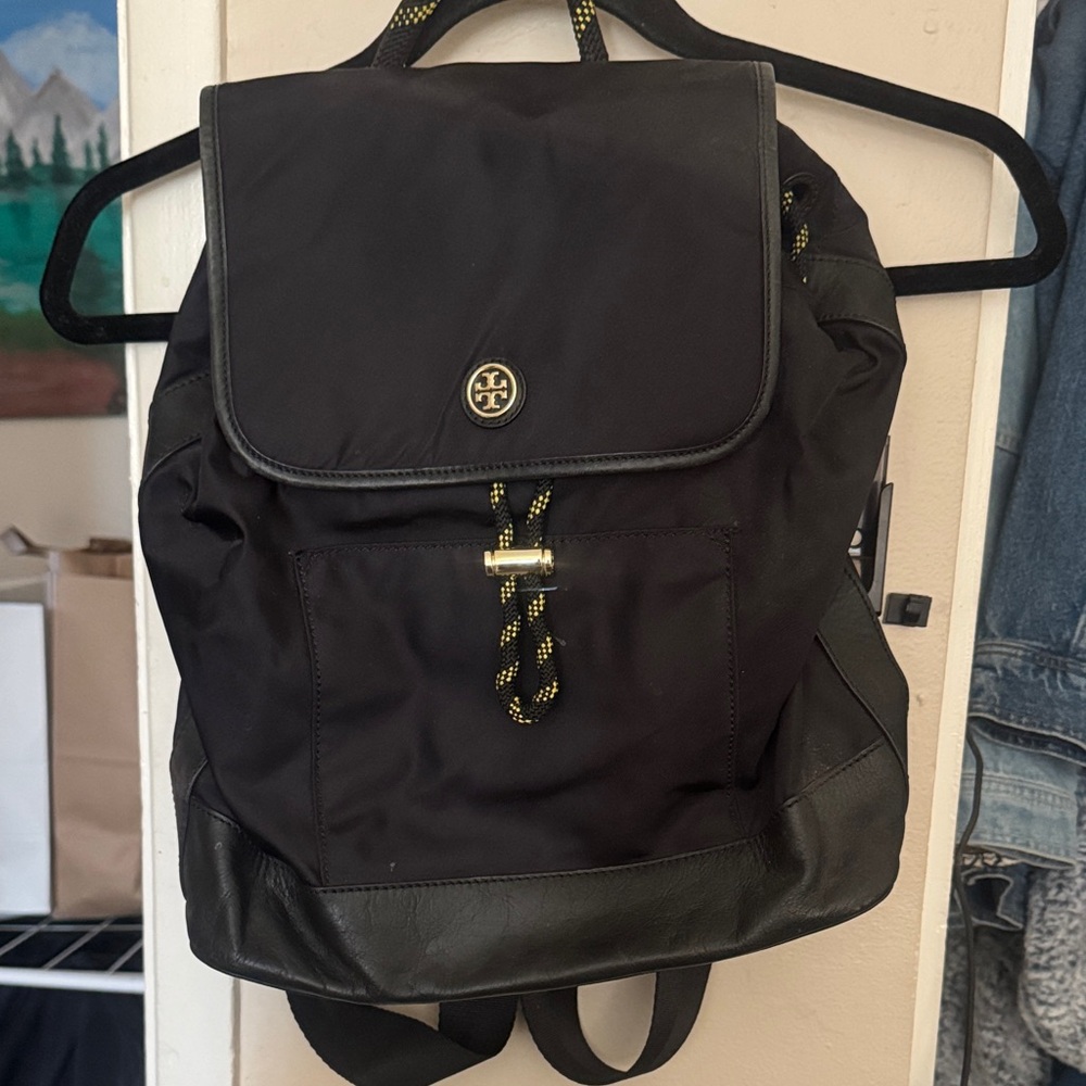 Tory Burch Small Black Backpack